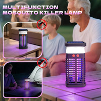 Portable & Rechargeable Zapper Mosquito Zapper Electric Fly Zapper With Night Light Functional Outdoor Cordless Mosquito Zapper
