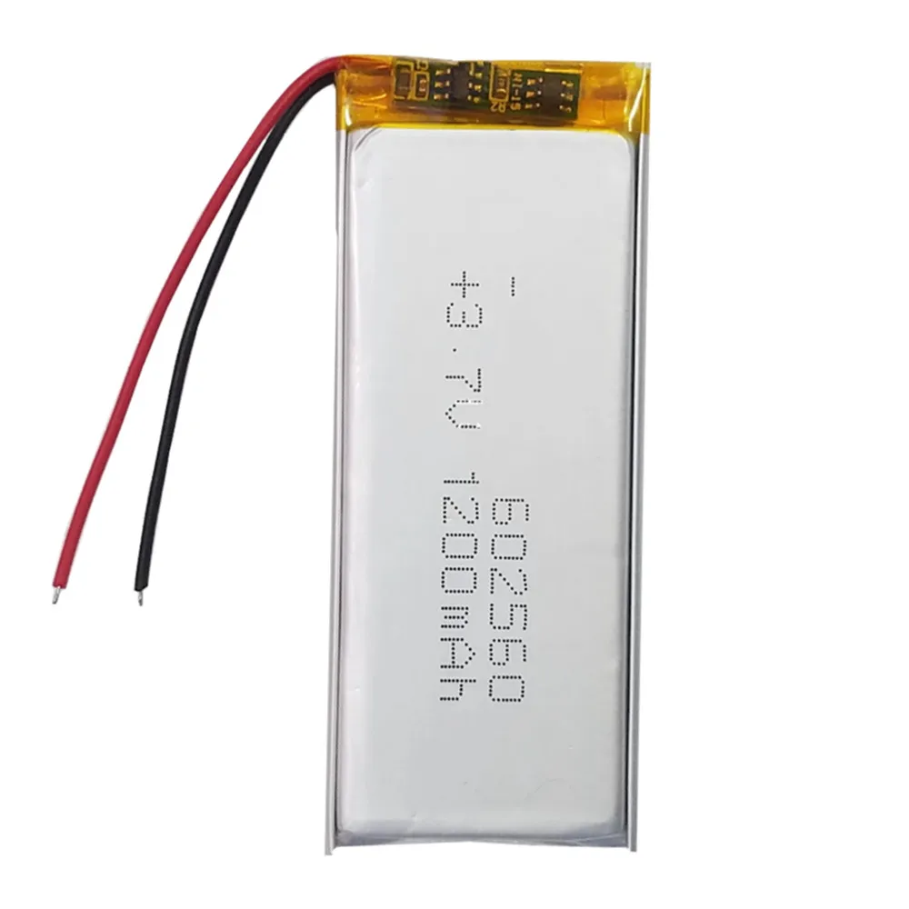 1-10PCS 3.7V 1200mAh 602560 Lithium Polymer Rechargeable Battery For MP3 DVD PAD Bluetooth Speaker Headset Recorder Massager