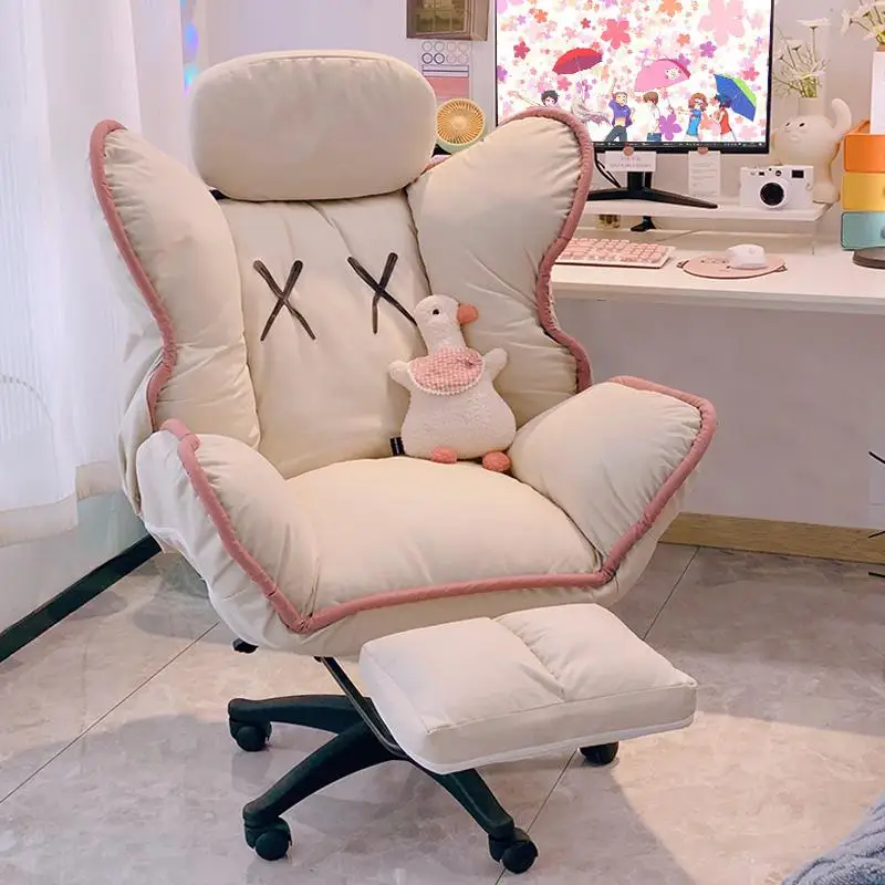 Lazy sofa computer chair home comfortable sedentary e-sports chair bedroom dormitory female college student desk live stream cha