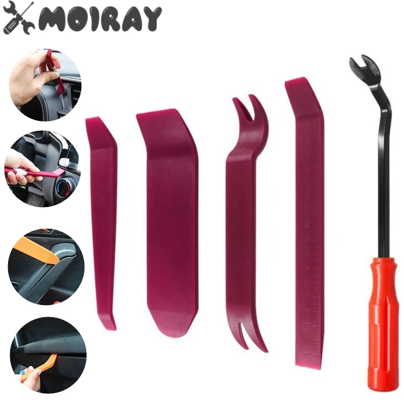 Auto Door Clip Panel Trim Removal Tool Kits Navigation Blades Disassembly Plastic Car Interior Seesaw Conversion Repairing Tools