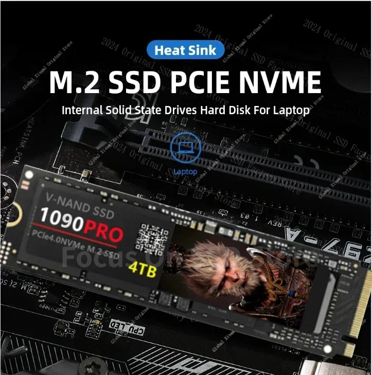 SSD 8TB M2 Nvme M.2 2280 PCIe4.0 X 4 990 1090pro 2TB 1TB Internal Solid State Drive HDD Hard Disk 외장하드 For PS5 Desktop/PC/laptop