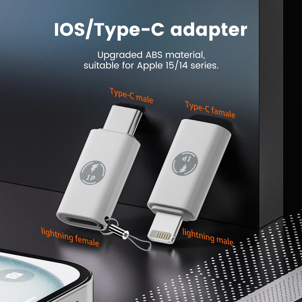 Olaf USB C To Lightning Adapter Fast Charging Type C Female to iOS Male Converter For iPhone  15 14 13 USB C Lightning adapter