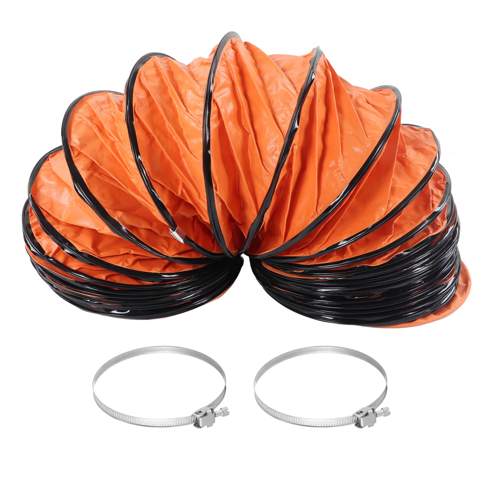 

Duct Hose Flexible Duct Hose 8m PVC Adjustable Ventilation Duct Hose with Clamp for Fan Flexible Duct Hose Ventilation Hose