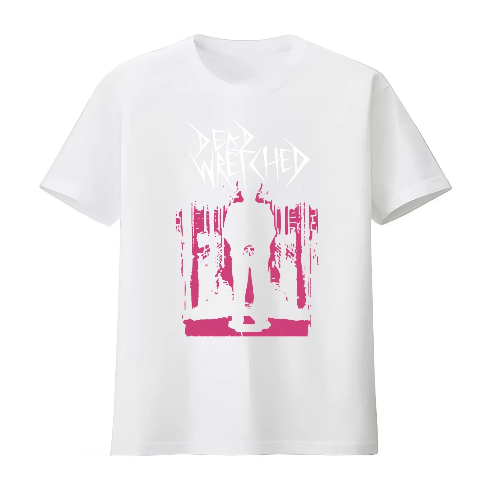 Dead Wretched T-Shirt Summer Casual Cotton Tee Oversized Streetwear Tops Vintage Graphic Print Loose Fit Short Sleeve