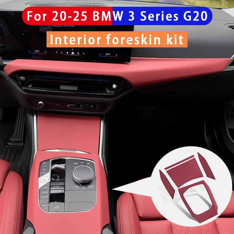

For 20-25 BMW 3 Series G20 Center Console Side Trim Cover ABS Anti-Scratch Car Gear Shift Panel Cover Interior Accessories