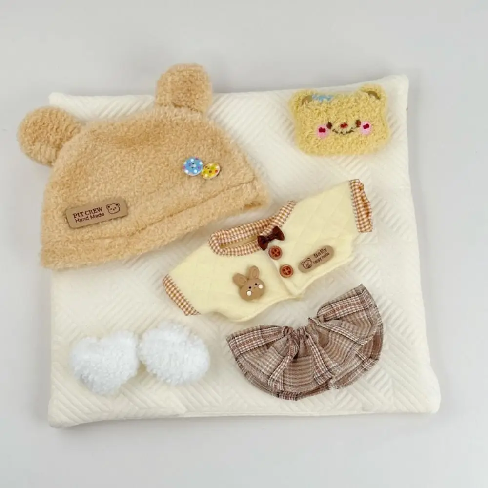 New Butter Bear Rabbit Cute 20cm Cotton Doll Clothes DIY Dress Up Dressing Game Accessories Doll Accessories Photo Props