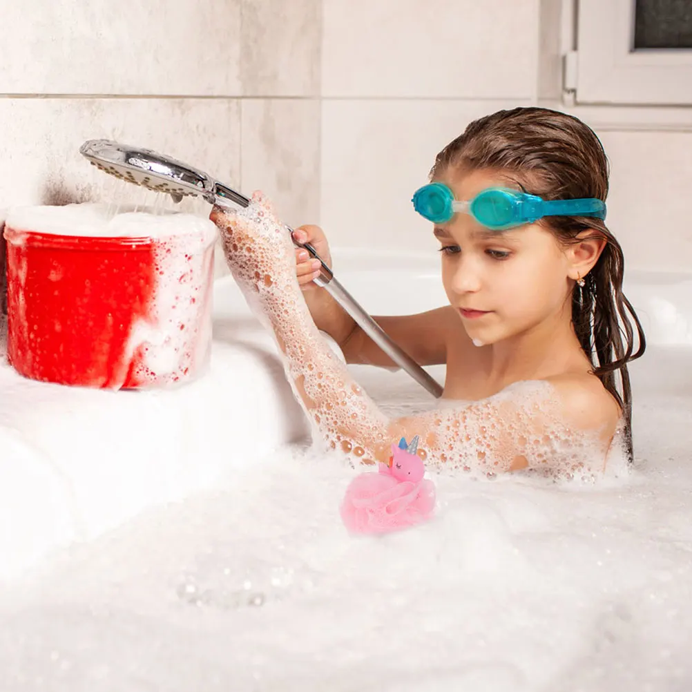 

3 Pcs Bath Ball Bathroom Accessories Soft Body Scrubbers Portable Pe Shower Balls Bathing