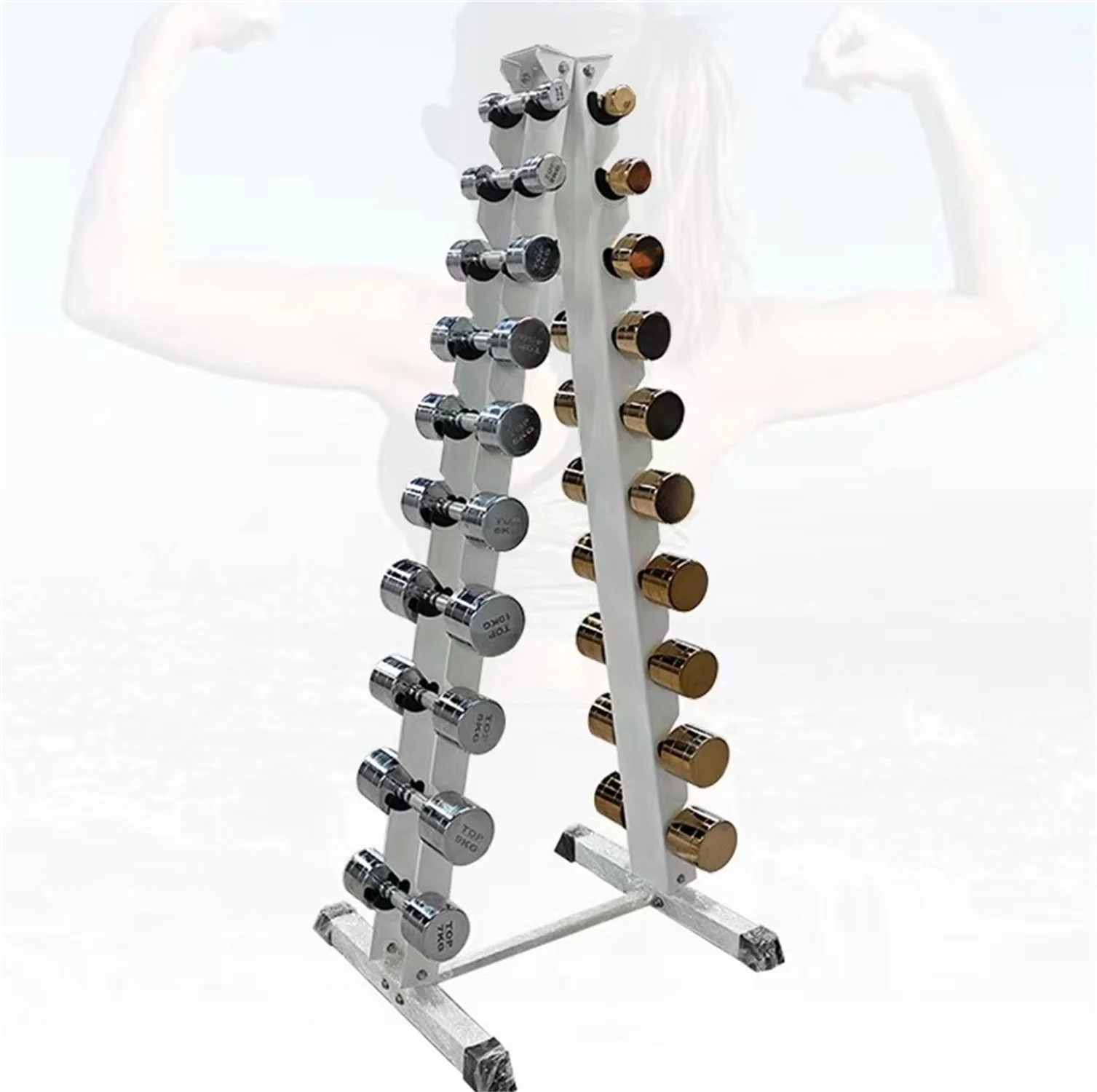 55238 plated dumbbell men\'s fitness equipment household stainless steel solid steel