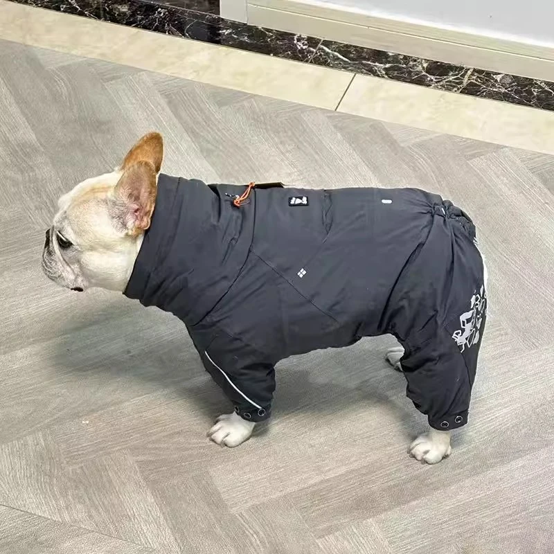 Ropa de Bulldog Francés, mono de invierno, disfraz de perro Pug, peleles, ropa para perros Schnauzer Frenchies, abrigo de Terrier blanco de las Altas Oeste