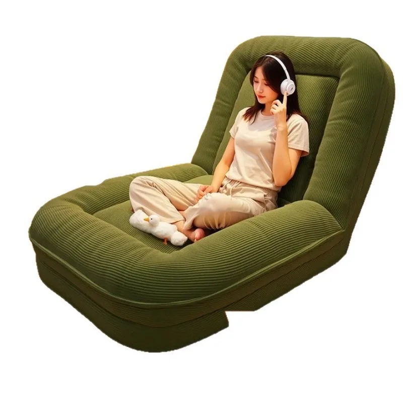 أريكة كسولة مستلقًا ونومًا في غرفة معيشة كبيرة قابلة للطي كرسي خلفي من حصير التاتامي #5