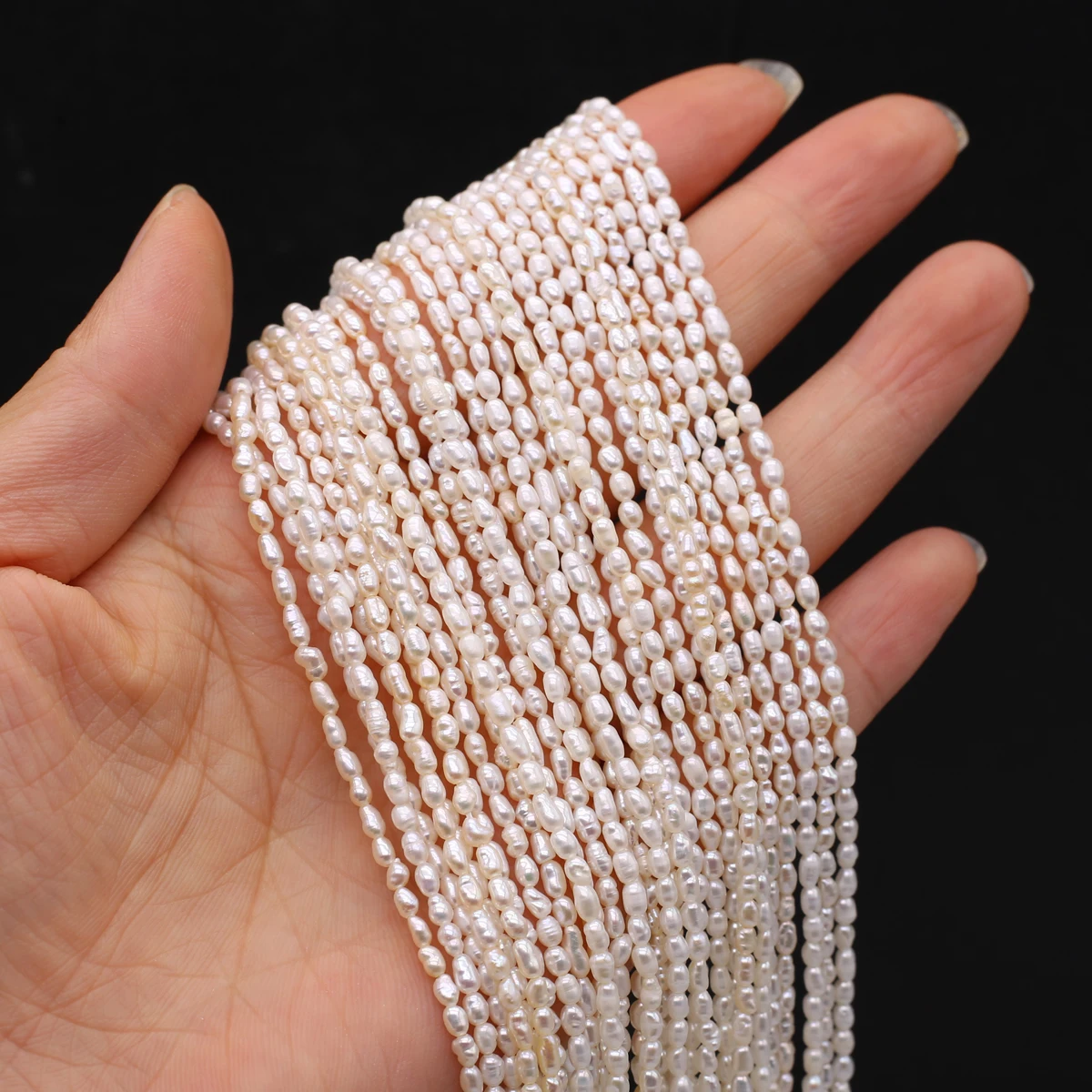 2-2.5mm Natural Zhuji Freshwater Pearl Beads Small Tiny Mother Pearl for Jewelry Making Diy Necklace Bracelet Accessoires