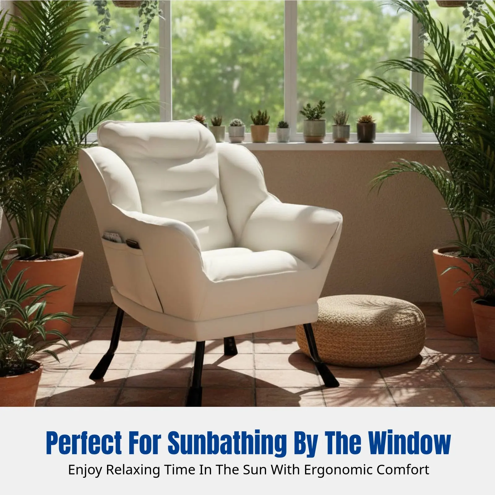 

Кресло-реклайнер, ленивый диван, со съемным и моющимся чехлом, с толстым наполнителем, из дышащего льна, для общежития, спальни, балкона