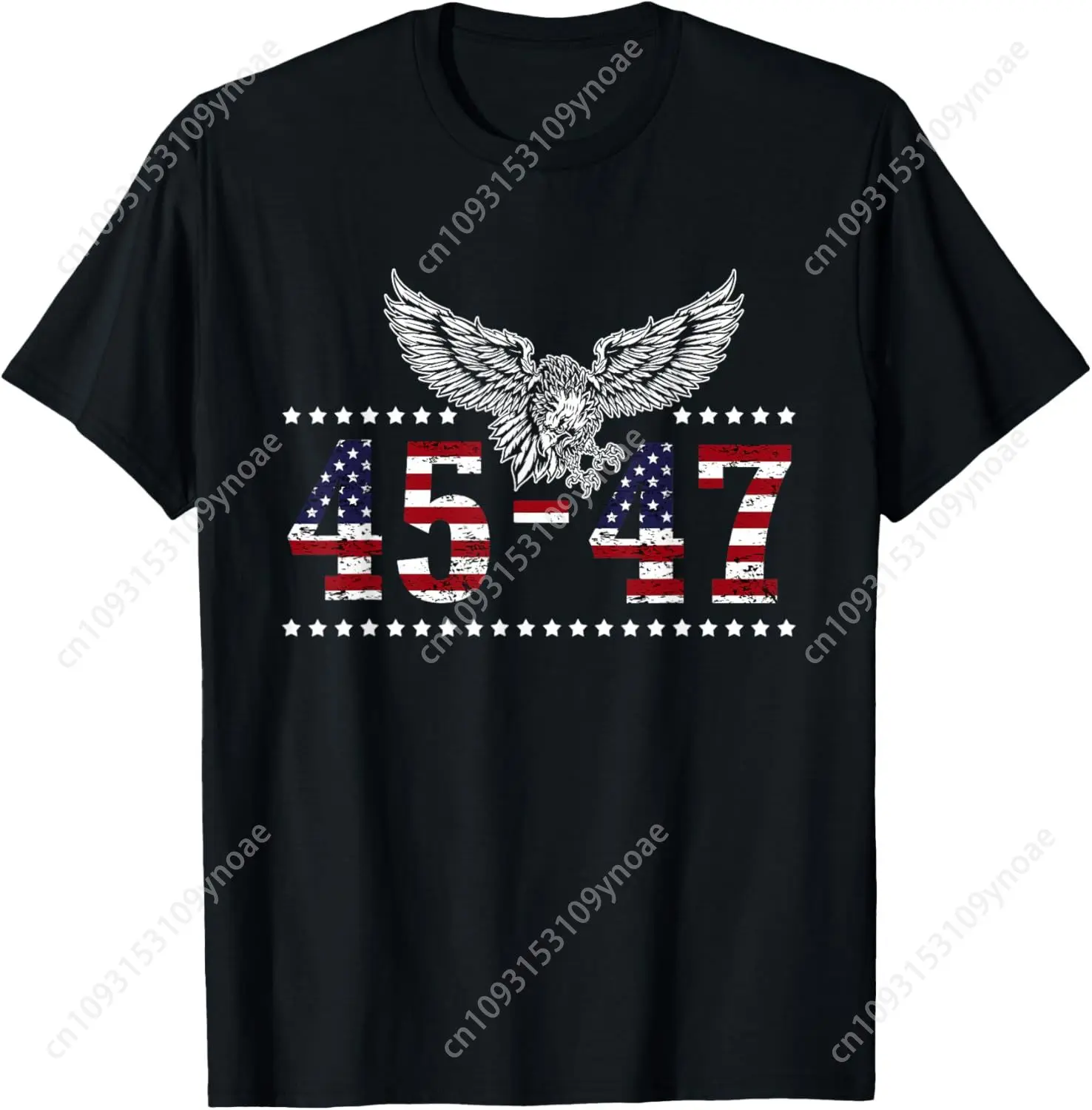 

Trump 2024 President 45 47 American Flag TShirt Man Women Cotton Tee Soft Shirt Breathable Classic Return Top Short Sleeves