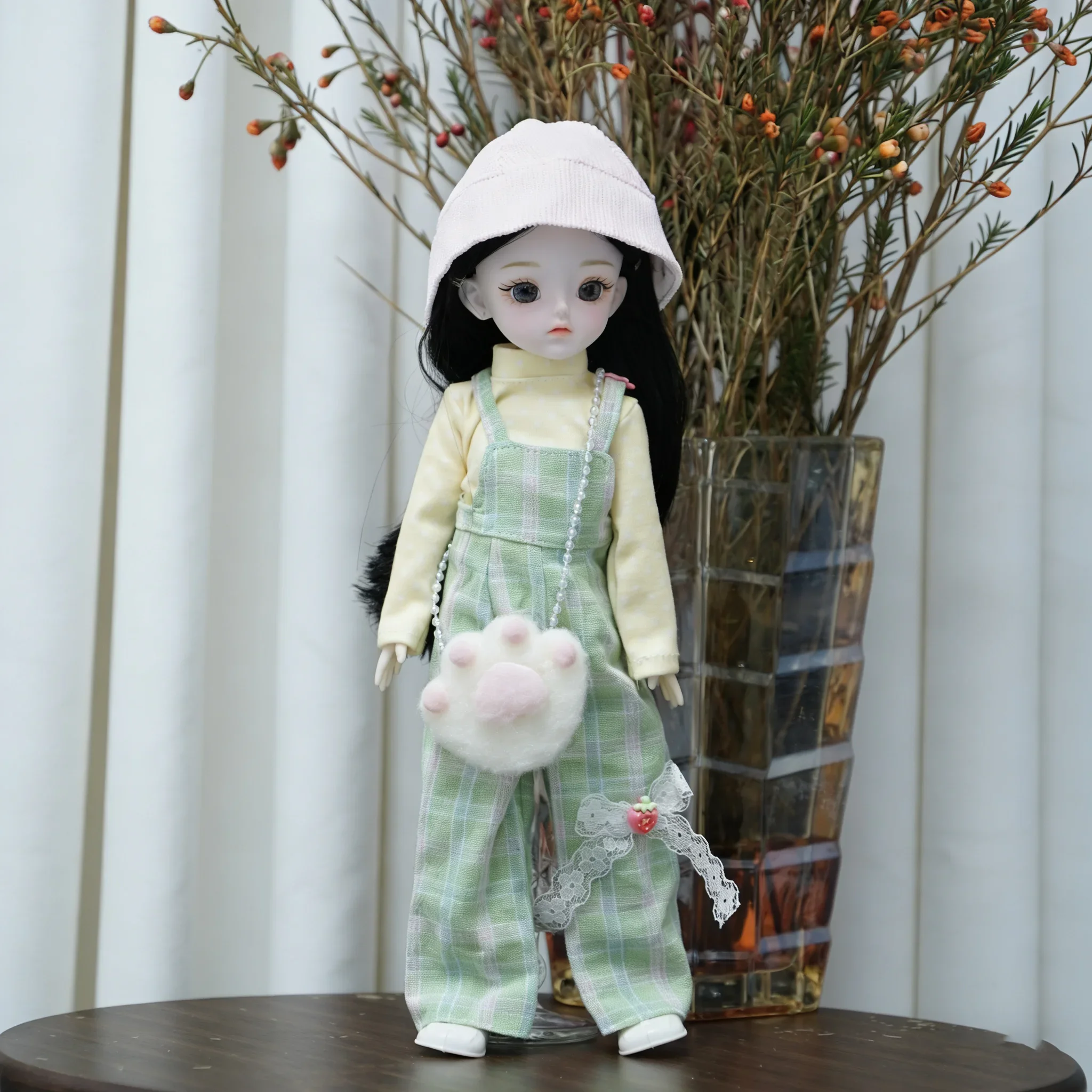 1/6 BJD Doll 28cm 11 Inch Multi-joint Moveable Full Set Outfit Cute Girl Dress Up Toy Desktop Photography Decor Birthday Gift - view 5