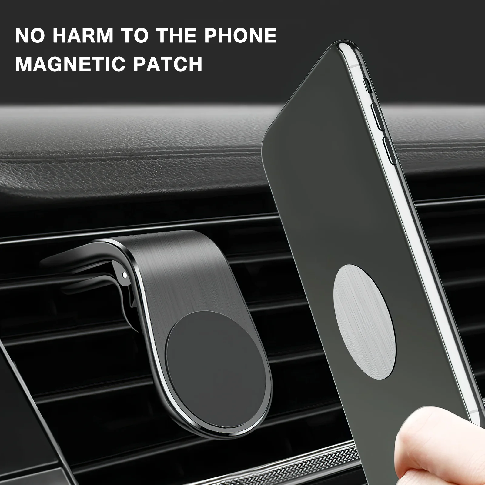 12 Pcs Automatic Phone Holder for Magnetic Plate Metal with Adhesive Car Attraction