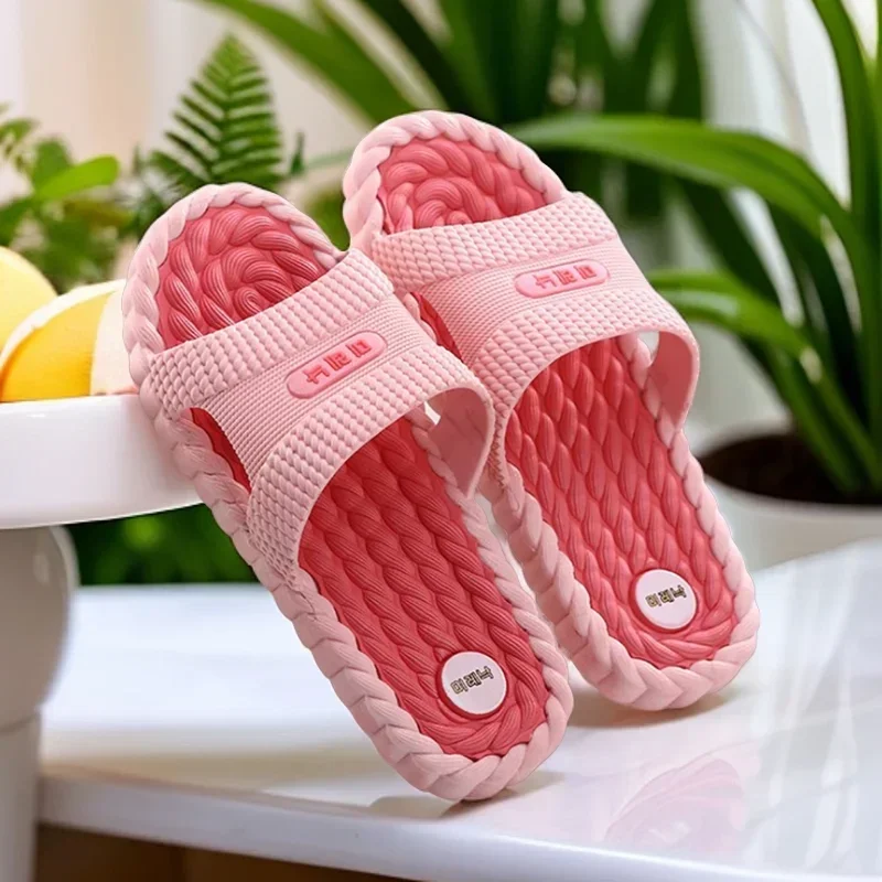 Unisex Massage Bath Slippers - Lightweight and Non-Slip Korean Slippers