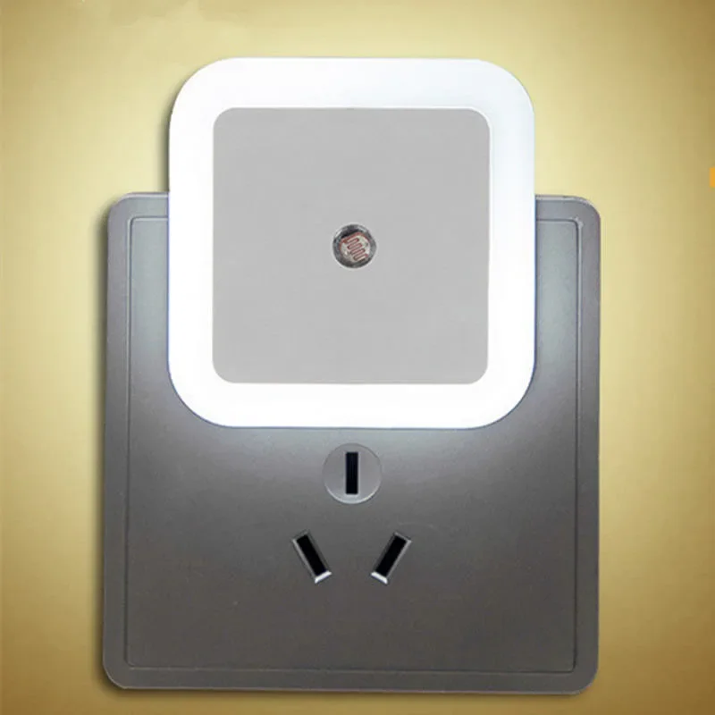 Light Sensor Control Night Light Mini EU Plug Novelty Square Bedroom Lamp For Baby Gift Romantic Colorful Night Light Lighting