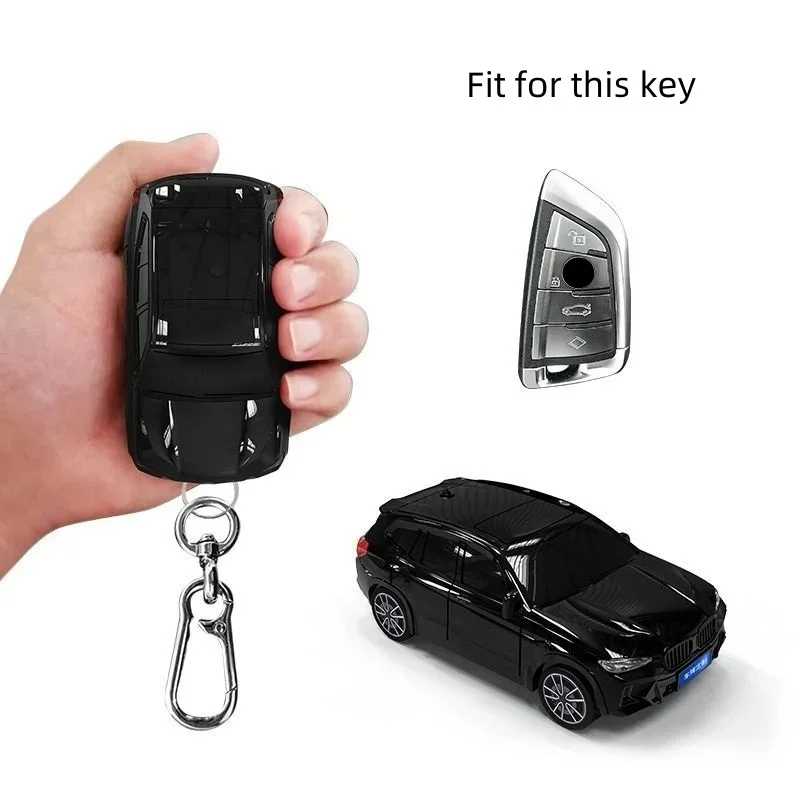 For BMW X3 Key Cover Car Model Key Protective Case Creative Personalized Gift Car Key Pack Buckle Accessories Key Cover