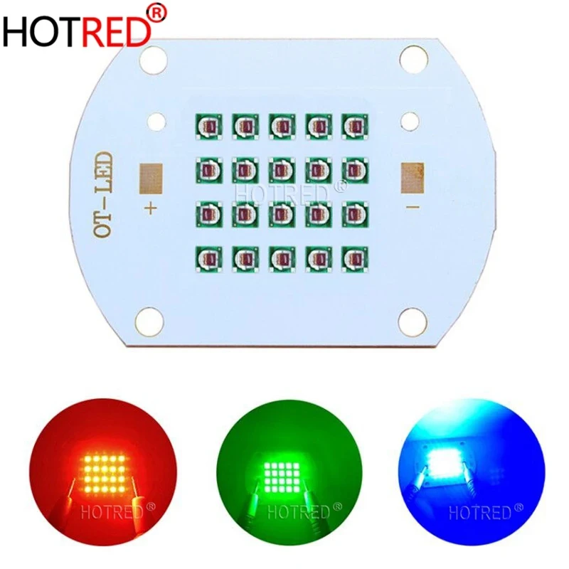 Original 3535 XPE XP-E 50W 60W LED light Chip Red Green Blue SMD COB Integrated LED lamp Chip For Floodlight Spotlight Bulb