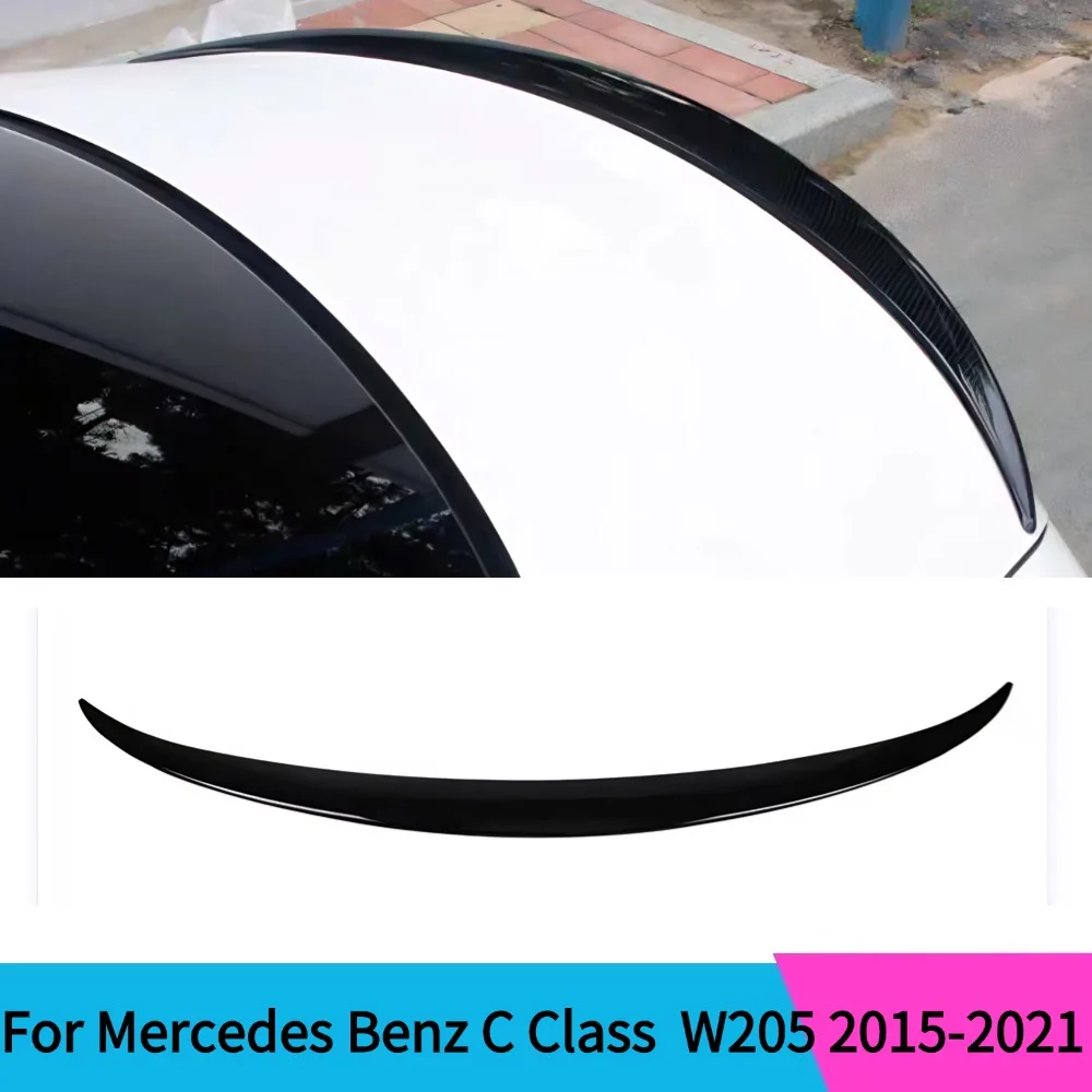 For Mercedes C-Class W205 Rear Trunk Spoiler Wing Lid Tail Deflector for C180 C200 C260 C43 C63 2015-2021 Body Kit Tuning Access