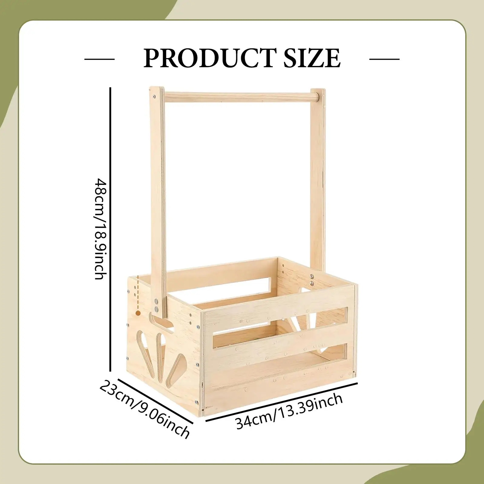 Perchero organizador de madera para accesorios de perros grandes