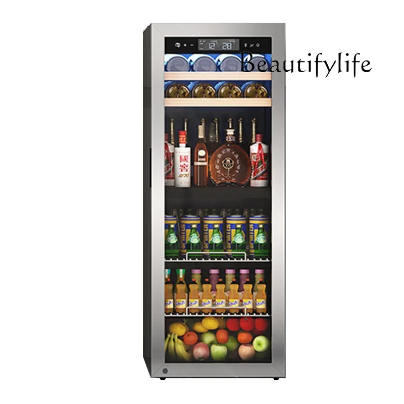 Temperature Wine Cabinet Household Business Living Room Ice Bar Tea Refrigerator Foreign Wine Cabinet Fruit Drink Fresh Cabinet