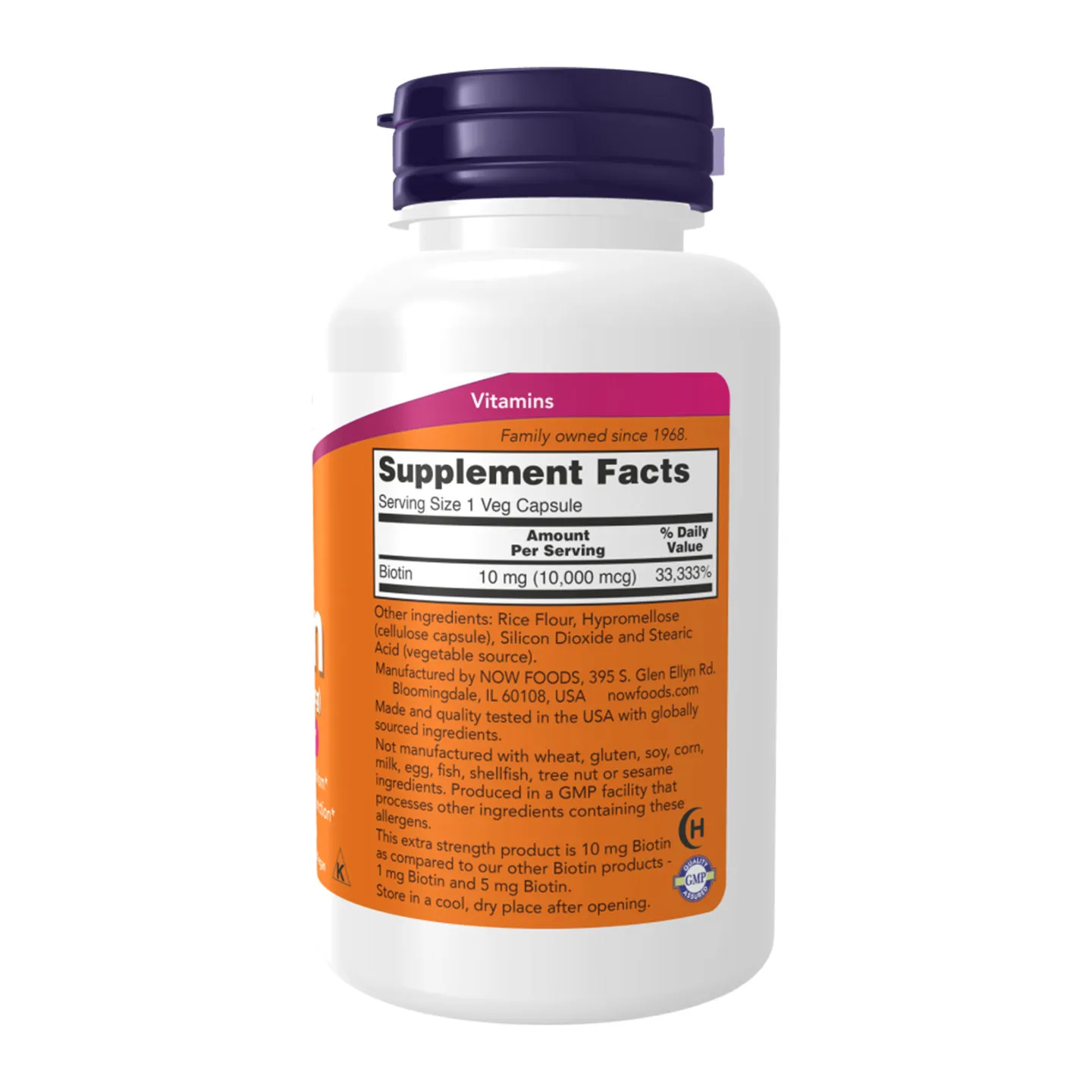 High Concentration of Biotin Promotes Healthy Hair and Supports Hair Repair