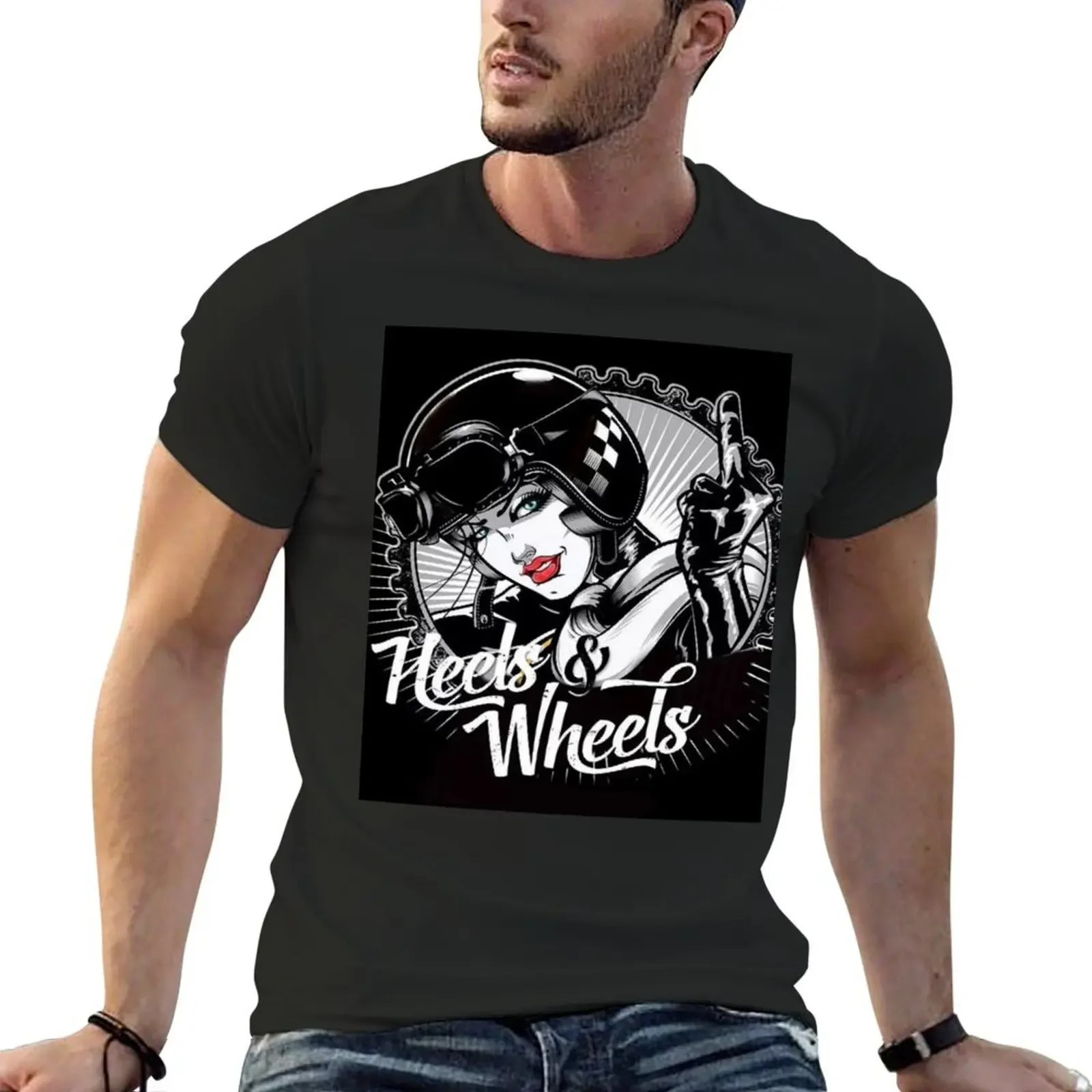 Heels & Wheels T-Shirt shirts graphic customs quick-drying mens graphic t-shirts pack