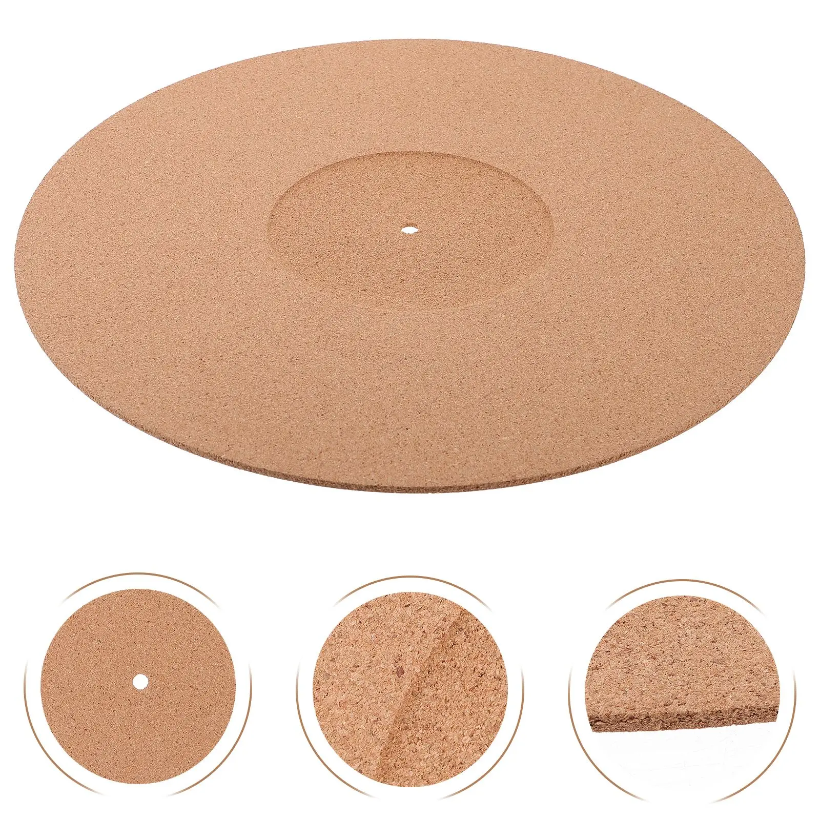 

12in Vinyl Record Mat Anti-Static Turntable Protective Pad Turntable Record Player Cork Mat For LP Vinyl Record Player