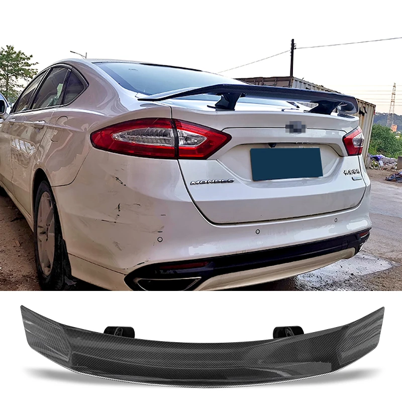 Trunk Spoiler Carbon Surface TC Style Car Accessories Rear Wing Tail Spoiler For Ford Mondeo Fusion 2012 - 2019