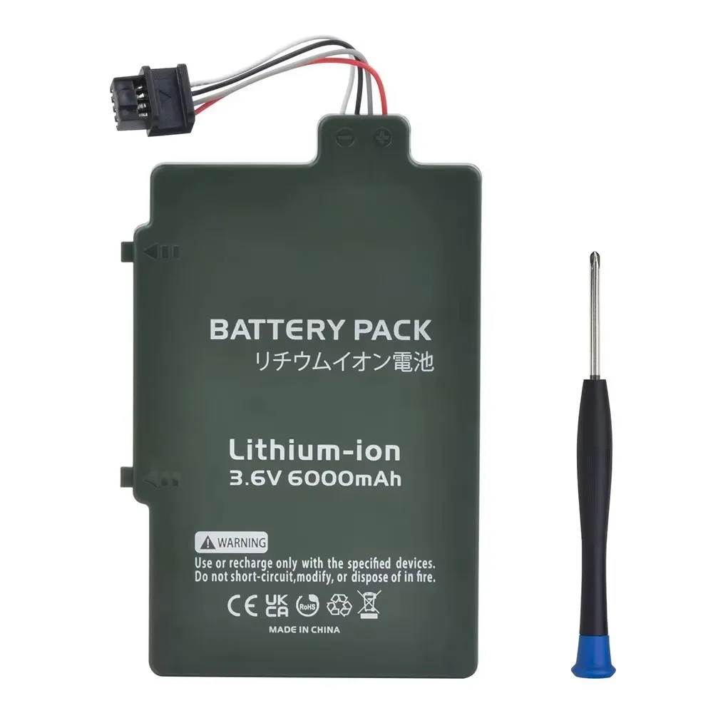 3.6V 6000mAh WUP-001 High Capacity Replacement Li-ion Battery for Nintendo Wii U GamePad WUP-010 WUP-012 Controller Accessories
