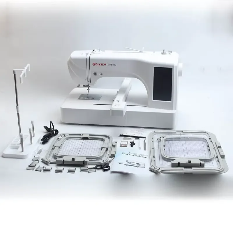 Programmable computer single head MRS800 household embroidery machine motor gear 200 * 280mm large embroidery area 312