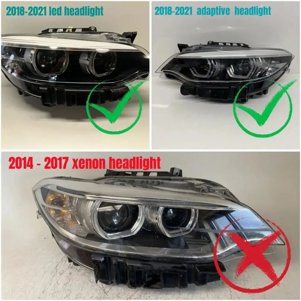 Yellow DRL Modules For BMW F87 M2 F23 F22 LCI M240i 230i 218i 2018 2019 2020 2021 Full LED Headlight DRL Daytime Light Angel Eye