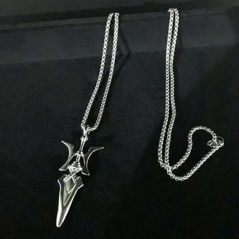 Anime Death Note Misa Amane Cosplay Necklace Halberd Pendant Necklaces Halloween Cosplay Jewelry Gifts