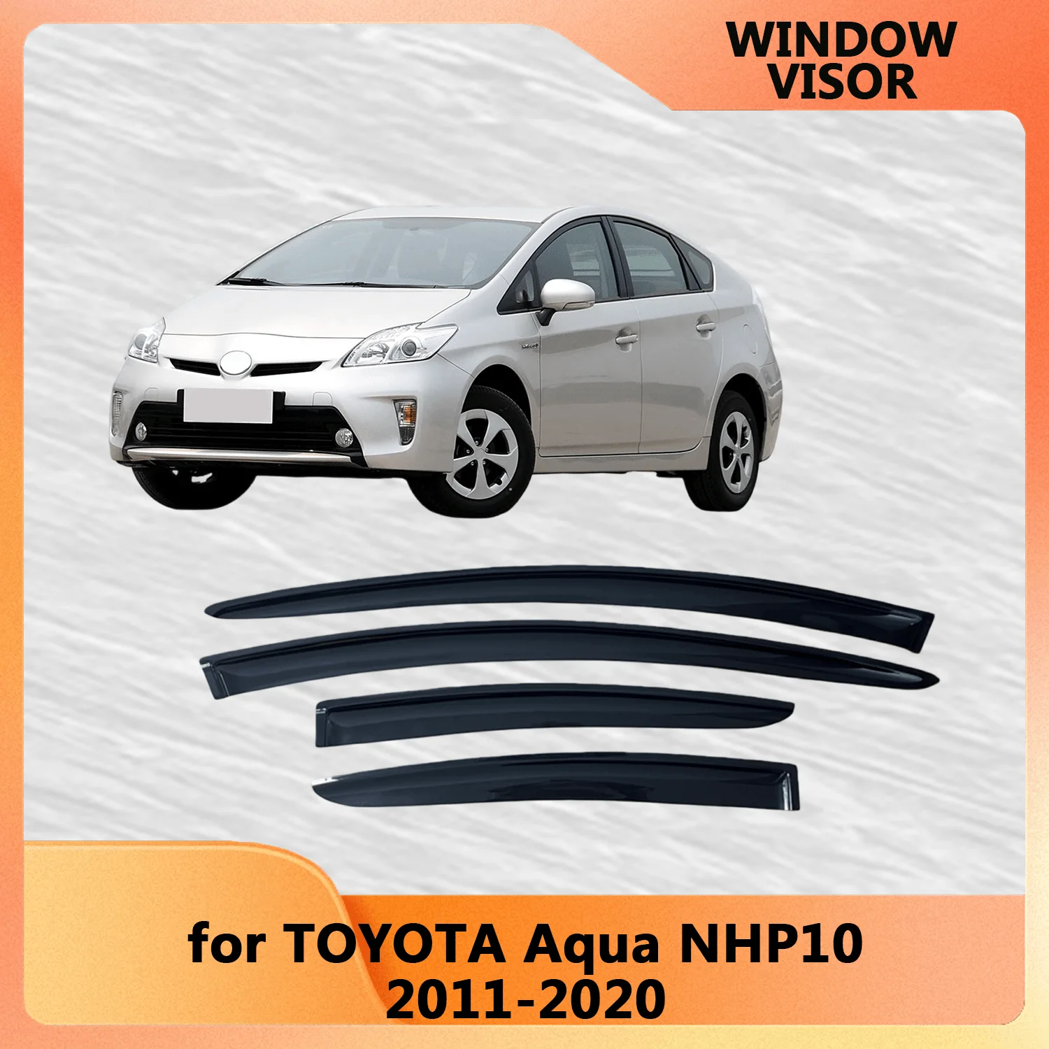 

Оконный козырек для Toyota Aqua 2012 2013 2014 2015-2020, ветровые дефлекторы, защита от дождя, дверной козырек, вентиляционные шторы, солнцезащитный козырек от дождя