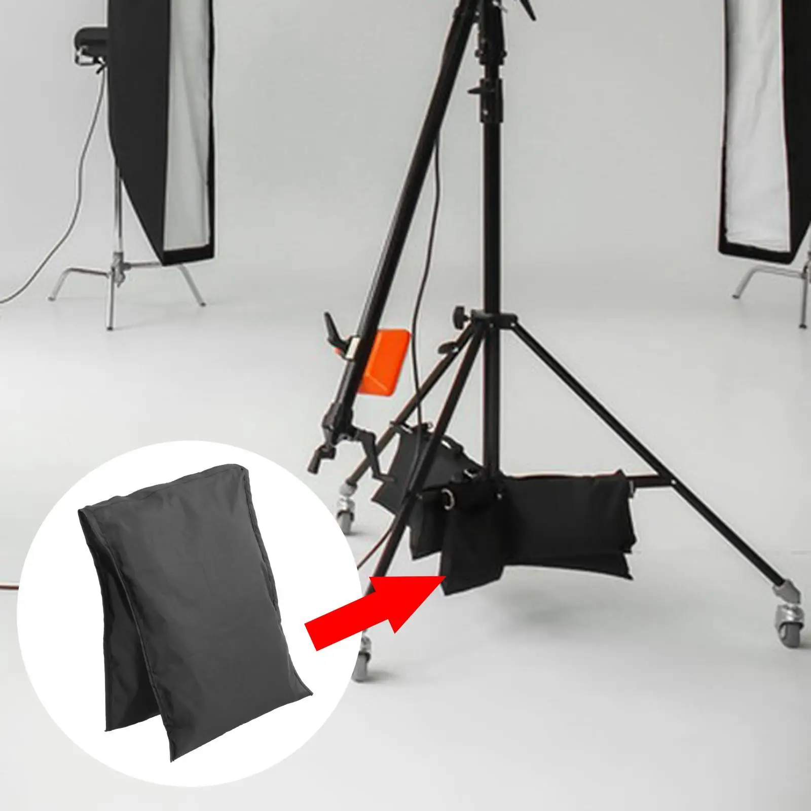 Photography Sandbag Studio Video Sand Bag for Photo Studio Video Light Stand Professional Accessory ,Black Portable Durable