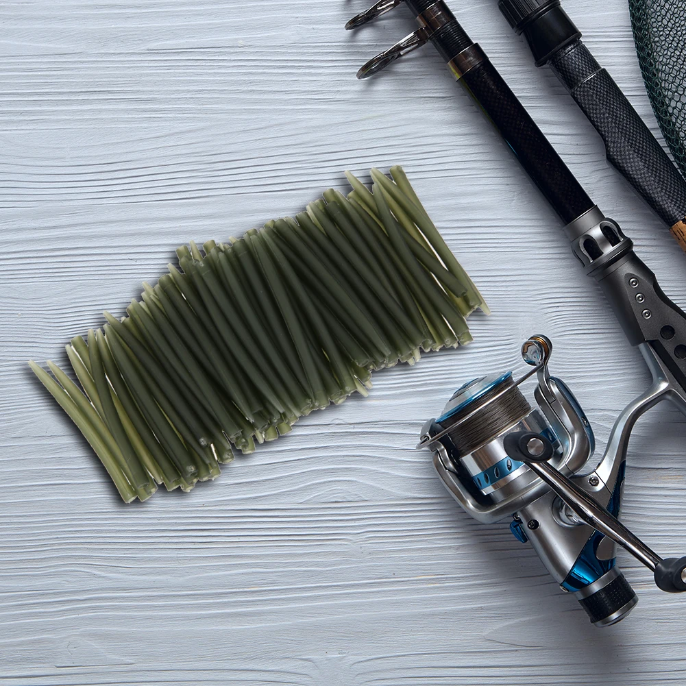 مادة مطاطية ناعمة وأكمام مضادة للتغليف تتصل مع خطاف صيد السمك #2