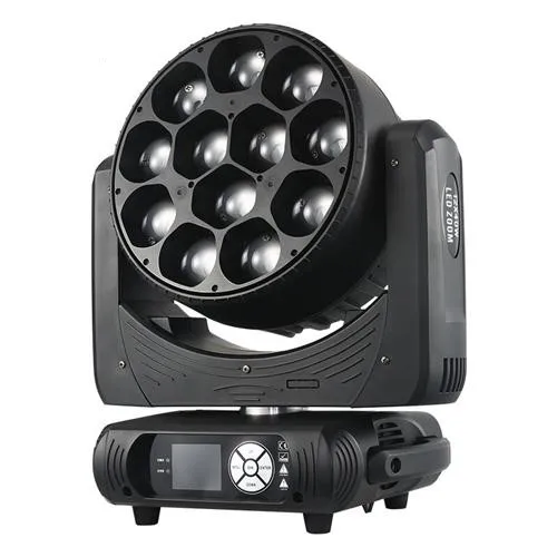 

12 40W focusing dyeing head-shaking lamps Bar disco equipment full set of intelligent rotating LED light beam lamp dyeing lamps