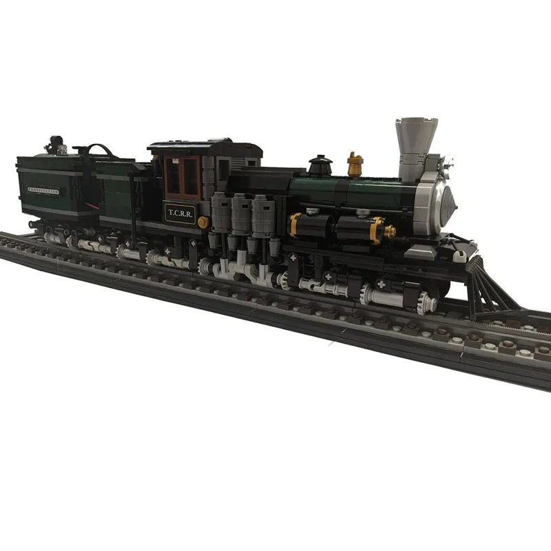 Moc City Railway Union Pacific Challenger Dampflokomotive Modell Montage Bausteine Spielzeug Kindergeschenk (Statische Version