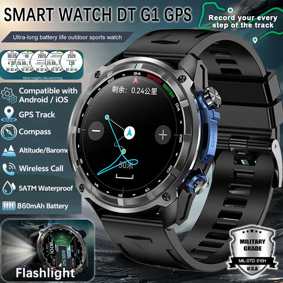

AGPS Watch 4GB Glass High End watch Swimming Waterproof Smart Watches Swim Six Axis Sensor Sports Smartwatch TWS Memory GPS Map
