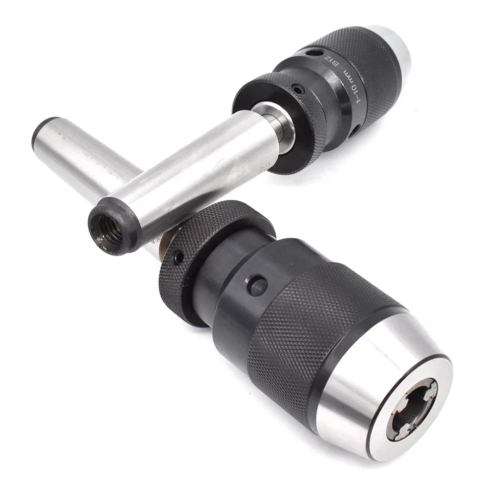 Keyless Drill Chuck B10 B12 B16 B18 tapper chuck Self Tightening tool MT2 MT3 MT4 R8 C12for drilling machine