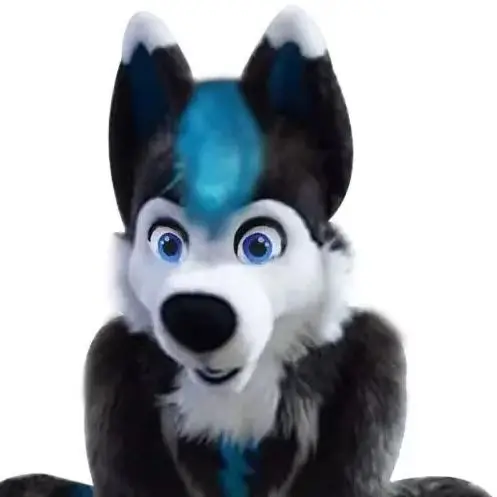 

Grey Husky Fursuit Fox Dog Mascot Costumes Halloween Wolf Long Fur Suits Holiday Christmas Fancy Party Outfits