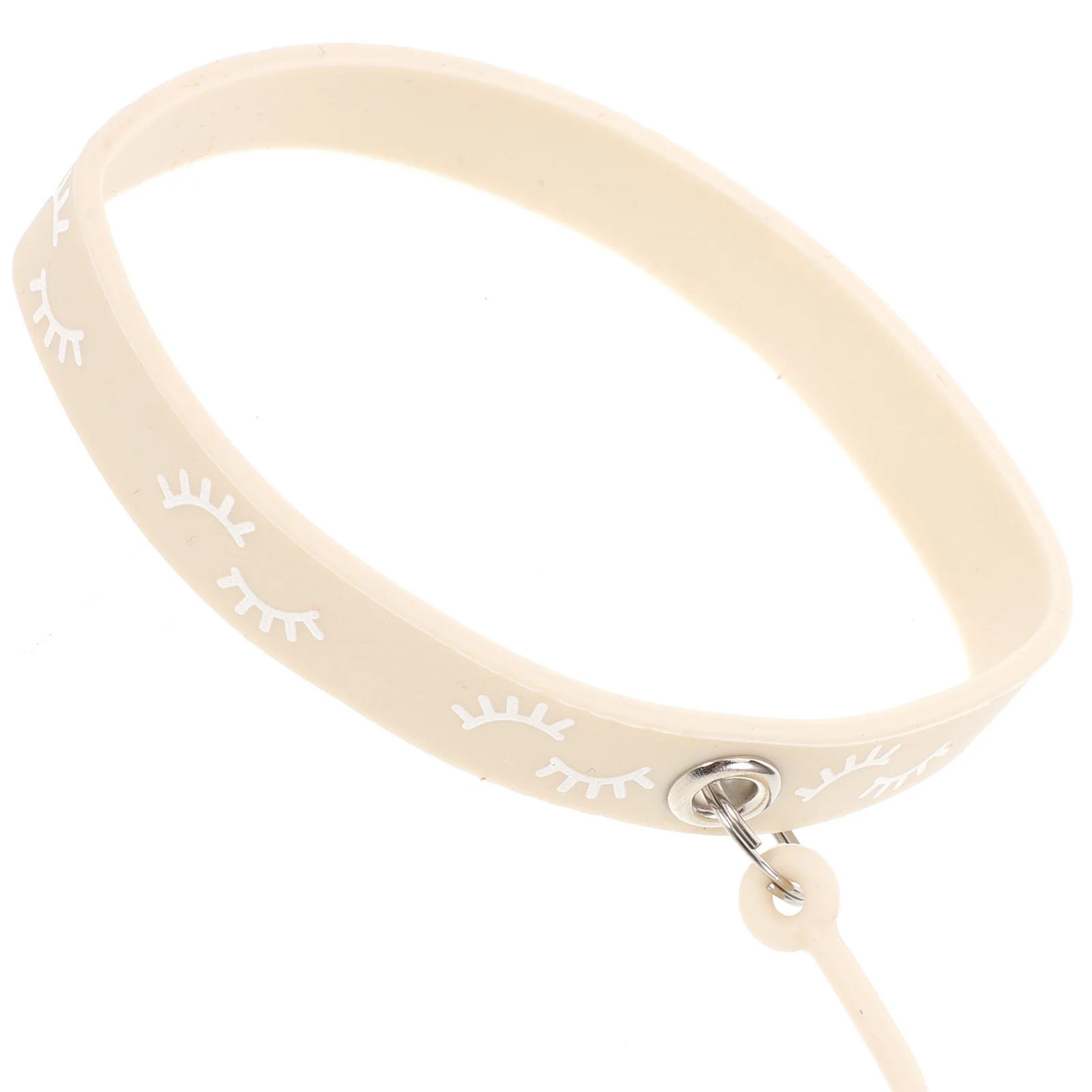 สายรัดข้อมือซิลิโคนสำหรับใส่แหนบต่อขนตา อุปกรณ์ป้องกันแหนบต่อขนตา สร้อยข้อมือเครื่องมือแต่งหน้า อุปกรณ์เสริมสำหรับต่อขนตา