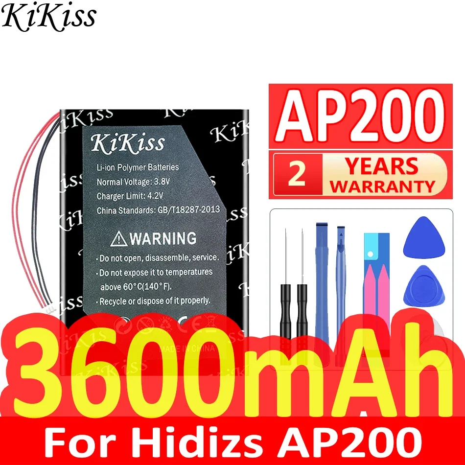 3600mAh KiKiss Powerful Battery For Hidizs AP200