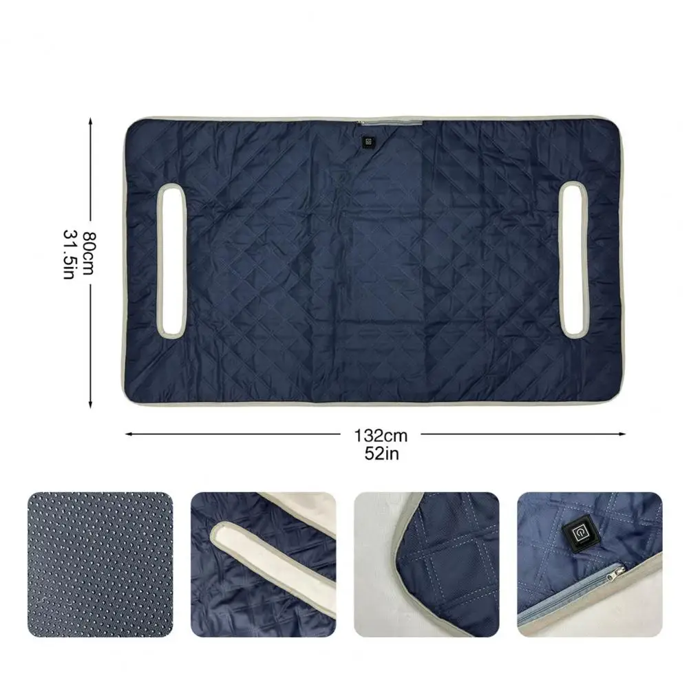 Heated Golf Cart Seat Cover Adjustable Waterproof Non-Slip Universal Winter USB Electric Golf Cart Seat Warmer Mat Towel Blanket
