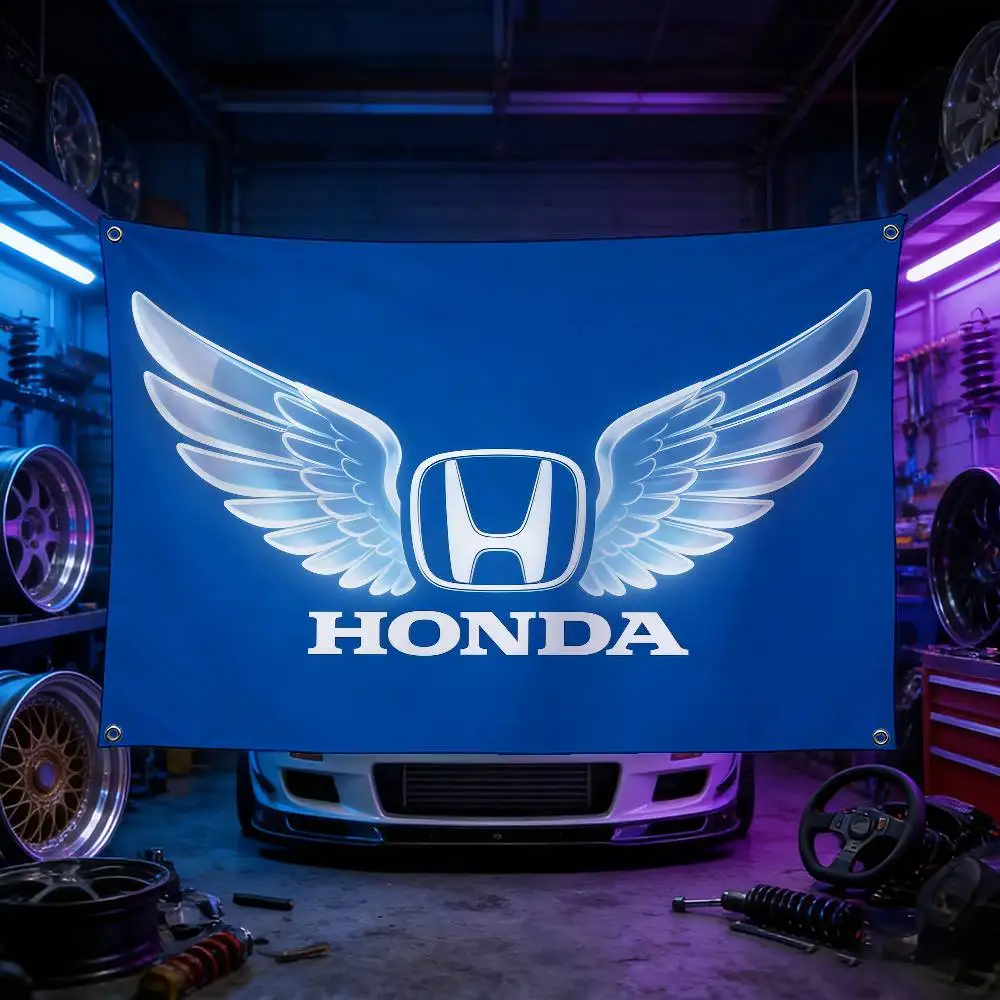 

Motorcycle For HONDA Decorative Flag High Quality Polyester Fade Resistant Machine Washable Indoor Outdoor Hanging Banner