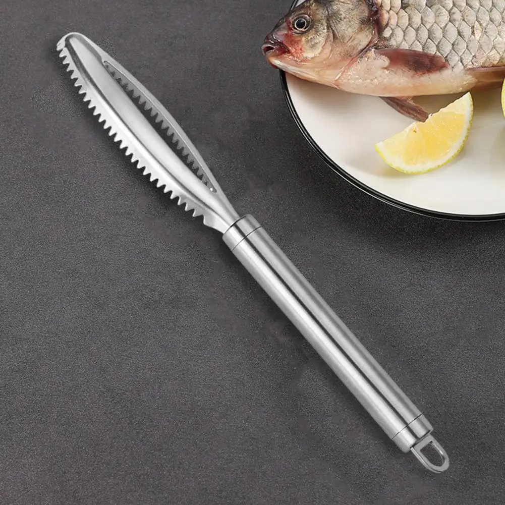 Multifunction Stainless Steel Fish Scale Remover Stainless Steel Fish Scale Scraper Set with Non-slip Handle Premium for Home