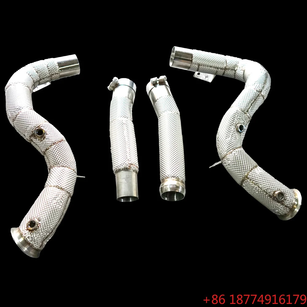

High Quality OBM Catted High Flow Exhaust Downpipe for GT GTS C190 4.0T With Heatshield