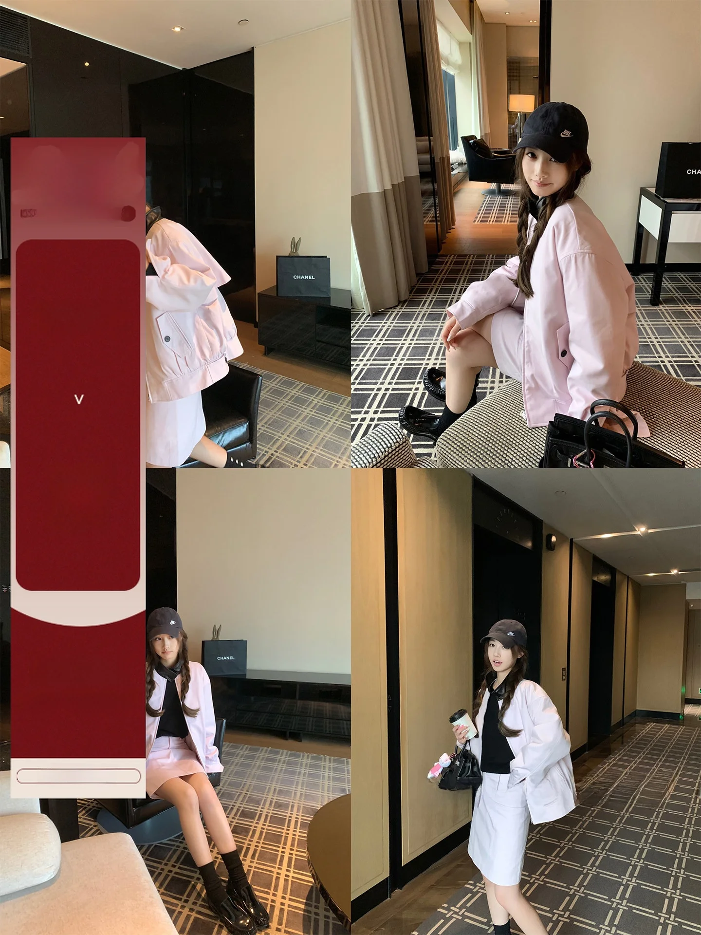 

Комплект из хлопковой куртки и юбки Bankelili для женщин: осенне-зимний, модный, контрастный, для школы, повседневный, в стиле униформы