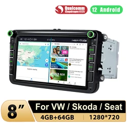 JOYING Upgrade autoradio Stereo 8 pollici 2Din unità principale navigazione GPS per VW/Seat/Skoda/Volkswagen/Canddy/Rapid con Carplay